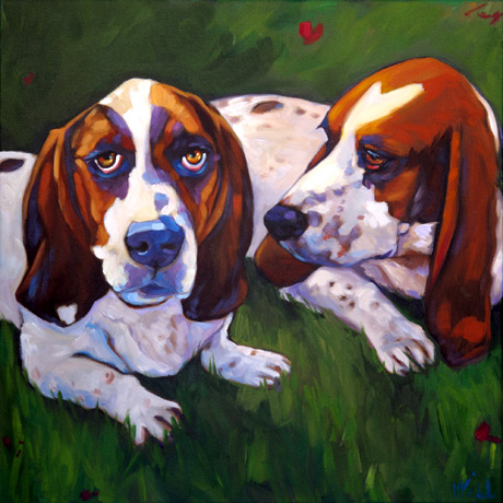 Boris and Shelby pet portrait