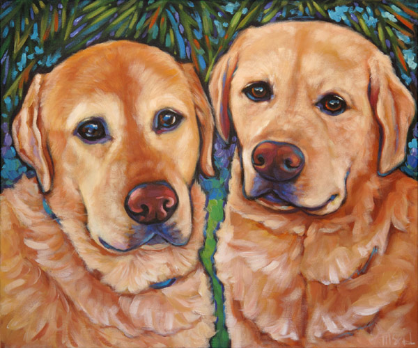 Pet portrait of Hugo and Oliver from Tucson, AZ