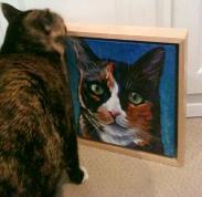 Callie and her Christmas painting!