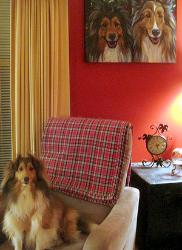 Gretchen with her portrait